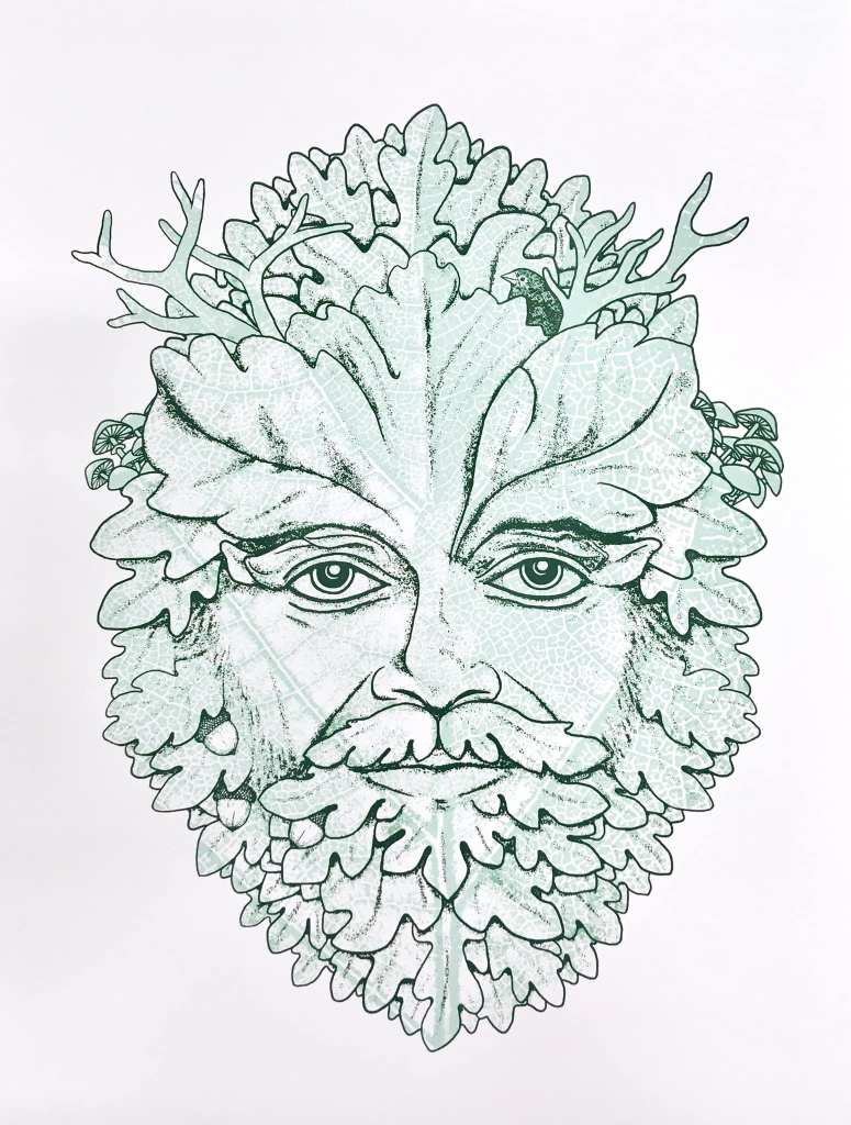 green man - birdtrash